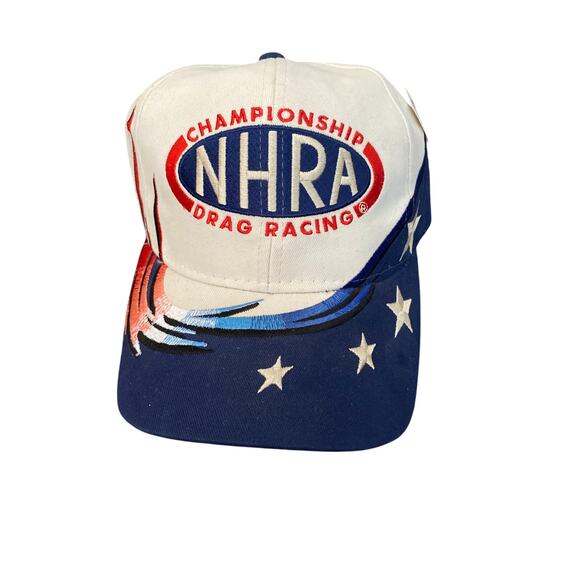 NHRA CHAMPIONSHIP DRAG RACING CAP SPORT SERVICE stains - Picture 1 of 9